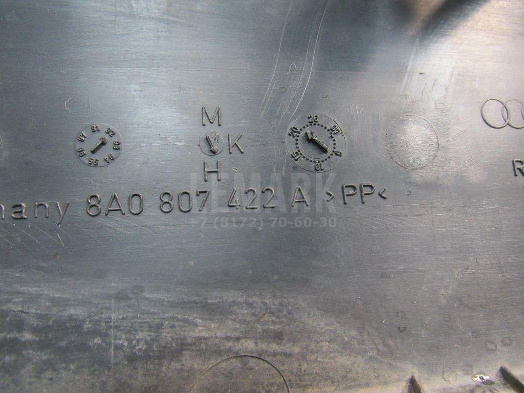 Накладка заднего бампера правая