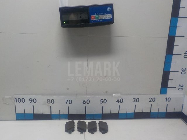 Колодки тормозные задние дисковые к-кт