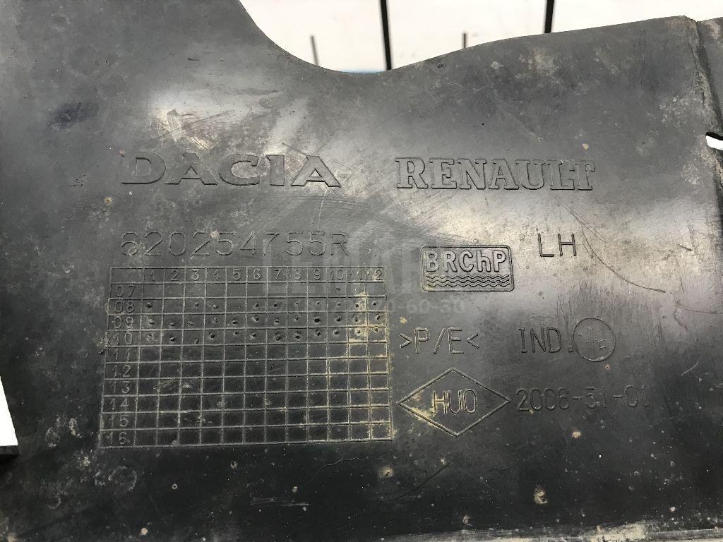 Пыльник двигателя боковой левый