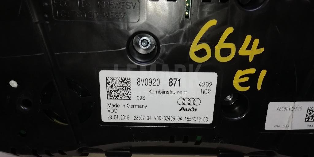 Панель приборов для  Audi A5/S5 [8F] Cabrio 2010-2016