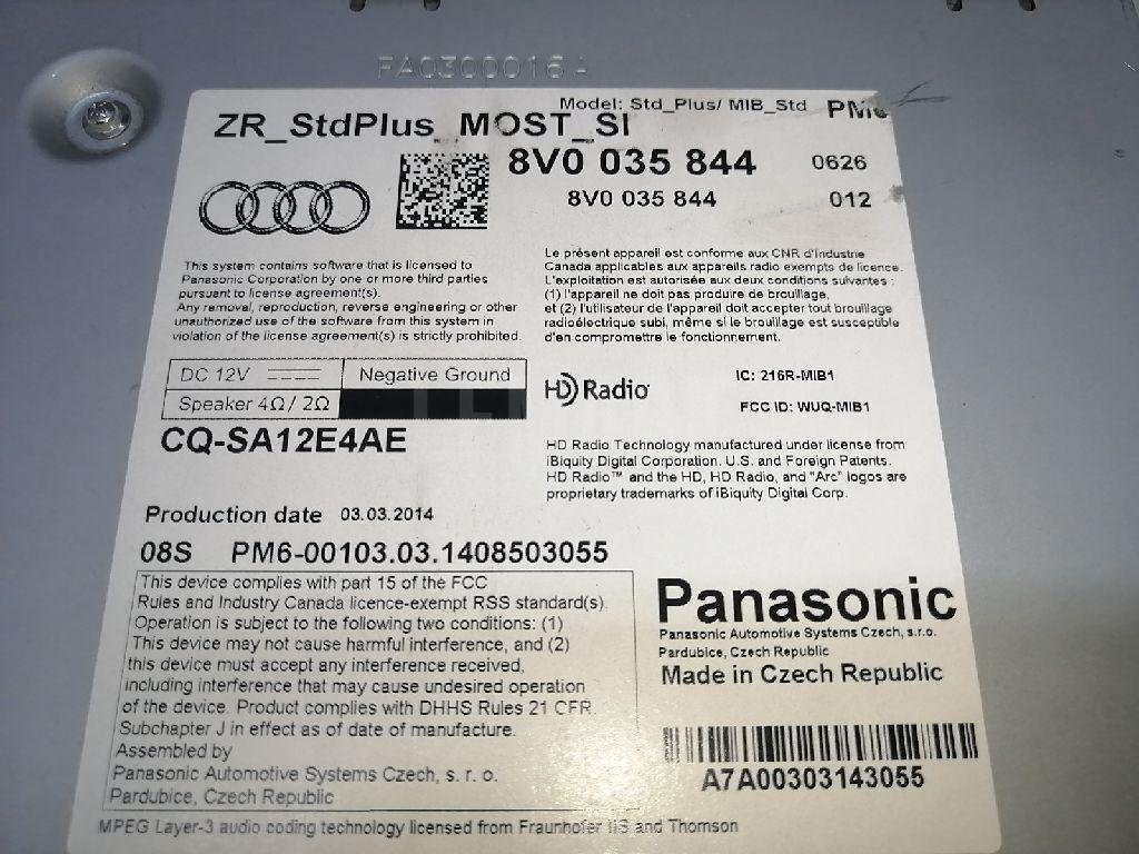 Проигрыватель CD/DVD для  Audi A3 [8V] 2013-2020