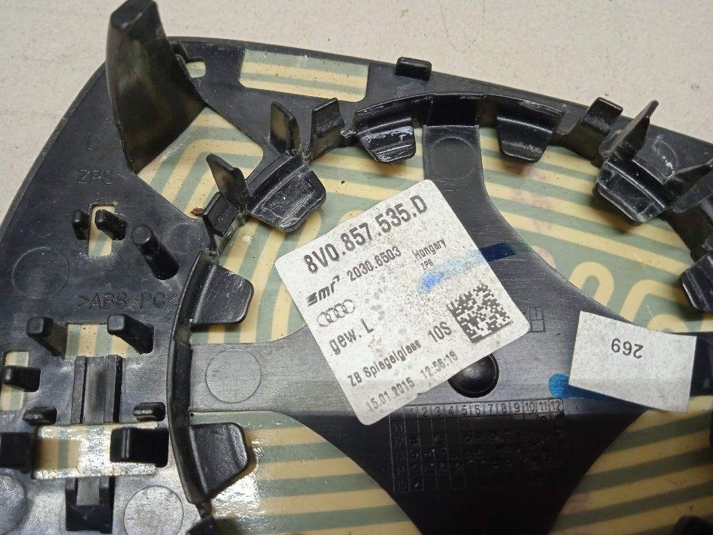 Стекло зеркала электрического левого