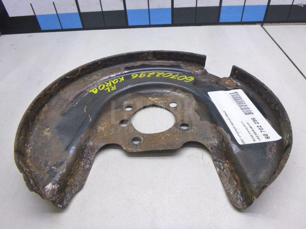 Щит опорный задний левый