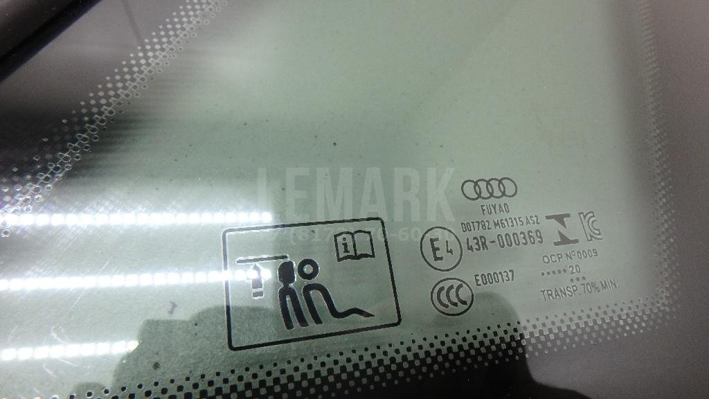 Стекло кузовное глухое правое