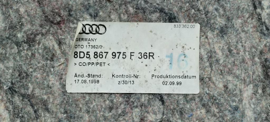 Обшивка крышки багажника