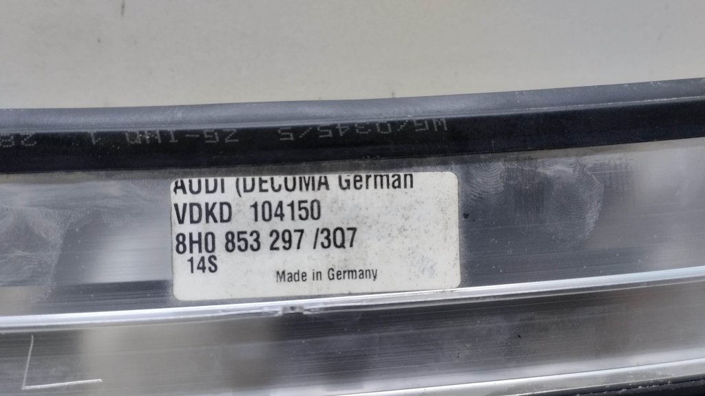 Молдинг для  Audi A3 [8PA] Sportback 2004-2013