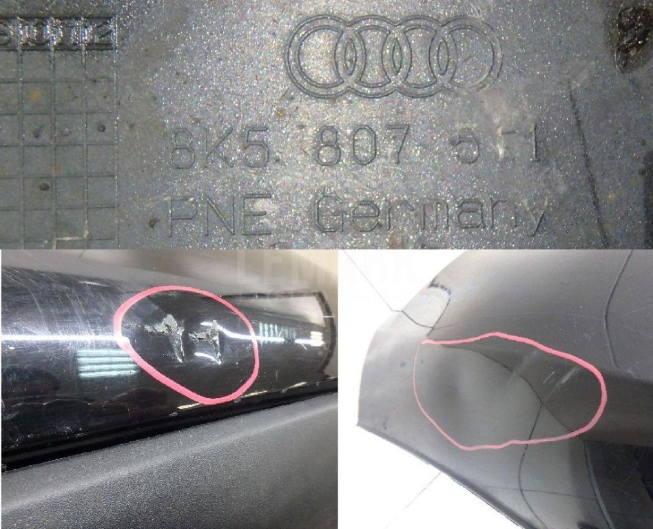 Бампер задний для  Audi A4 [B8] 2007-2015