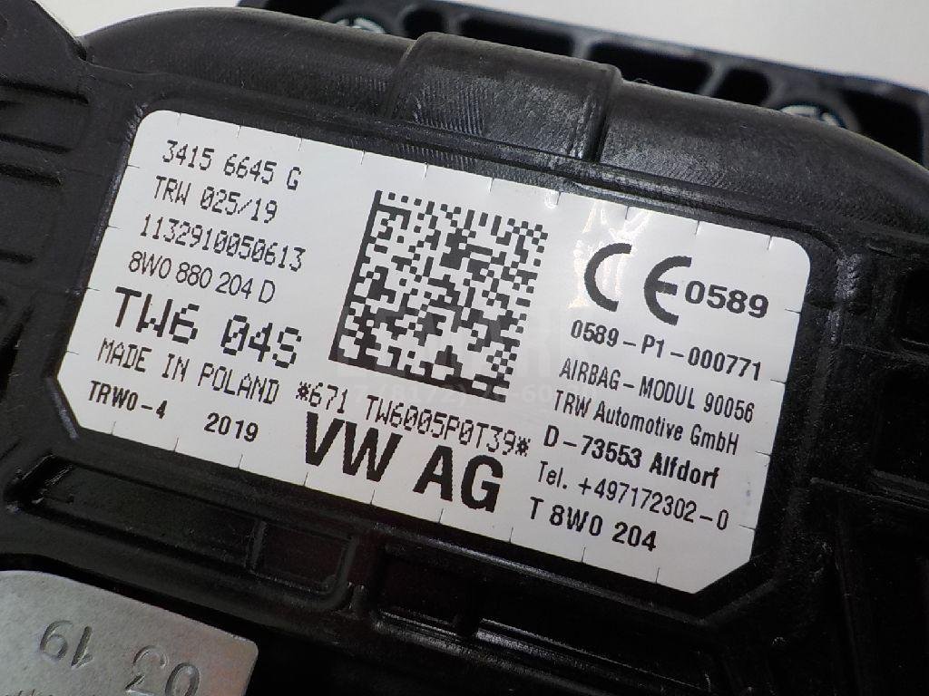 Подушка безопасности пассажирская (в торпедо)