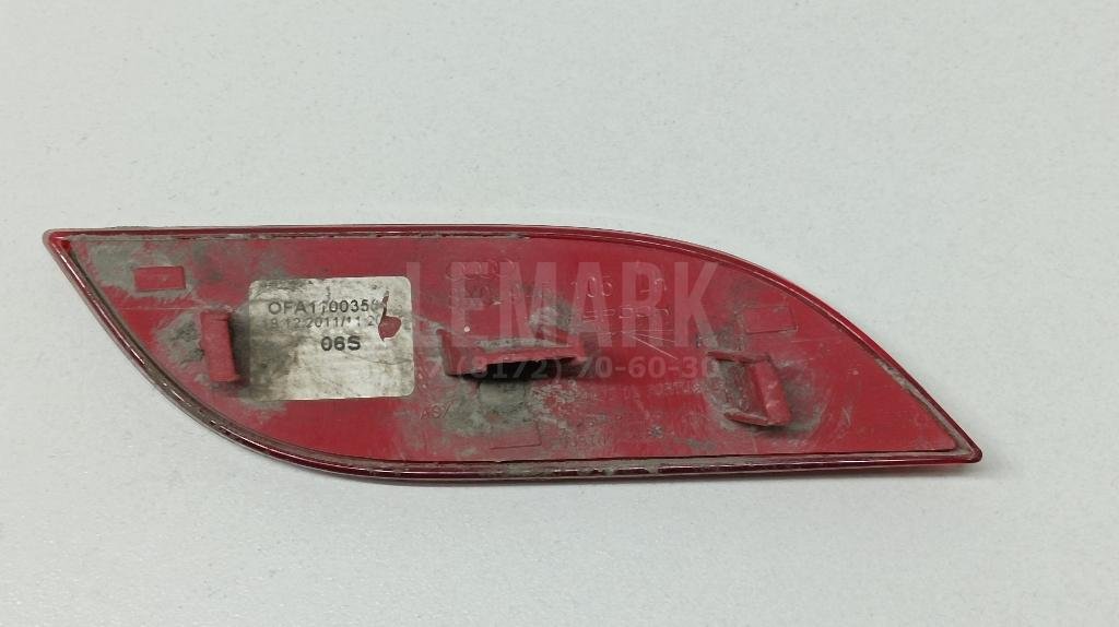 Отражатель в бампер задний левый