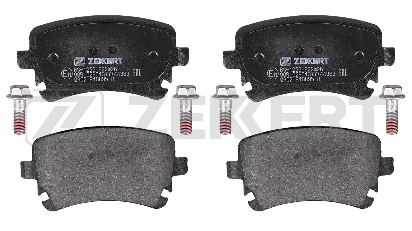 BS-1256 Zekkert Колодки тормозные задние дисковые к-кт AUDI A4 03>/ A6 02>/ A8 03> (БЕЗ ДАТЧИКА) BS-1256